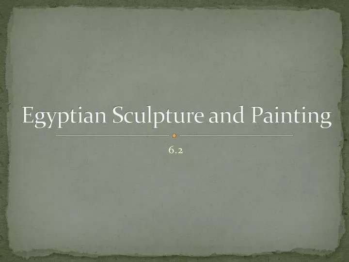 egyptian sculpture and painting