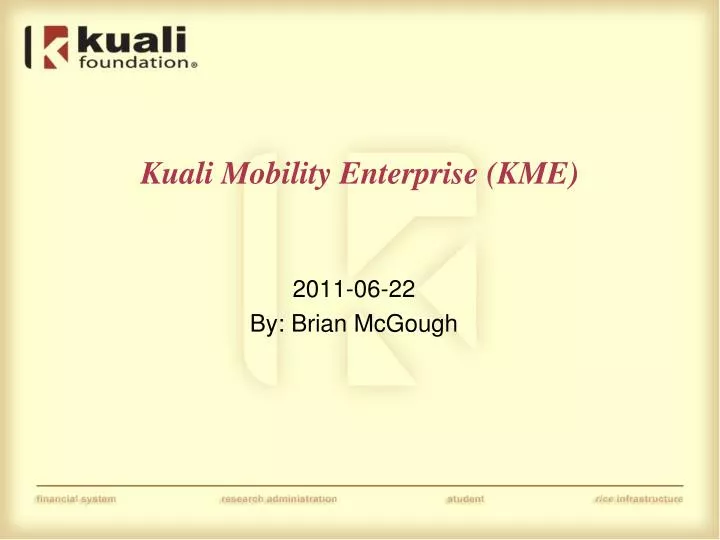 kuali mobility enterprise kme
