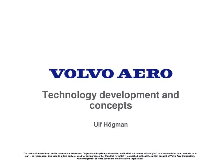 technology development and concepts ulf h gman