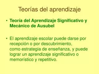 teor as del aprendizaje