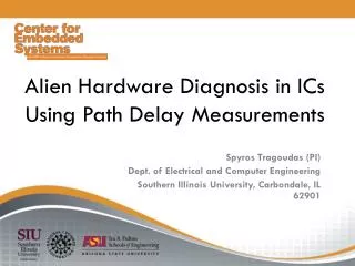 Alien Hardware Diagnosis in ICs Using Path Delay Measurements