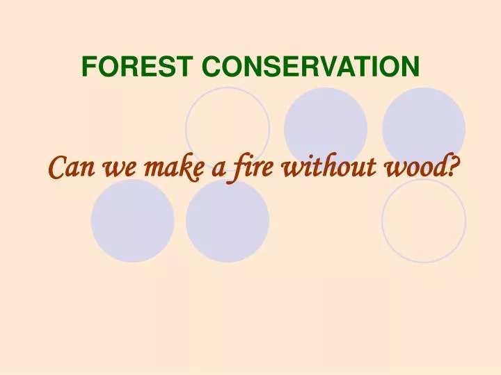 forest conservation