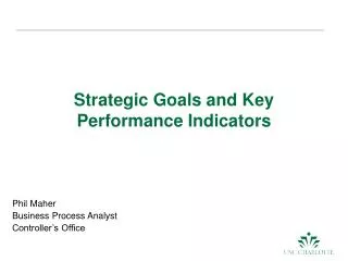 Strategic Goals and Key Performance Indicators