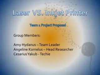 Team 1 Project Proposal