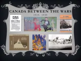 Canada Between the Wars 1919- 1939