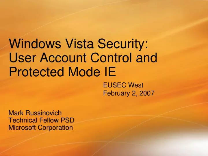 windows vista security user account control and protected mode ie
