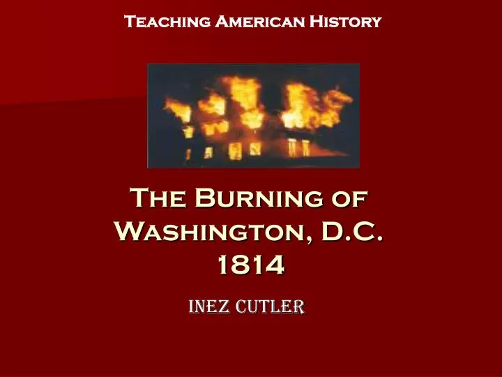 the burning of washington d c 1814
