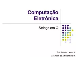 computa o eletr nica