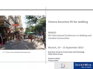 Vienna becomes fit for walking Walk21
