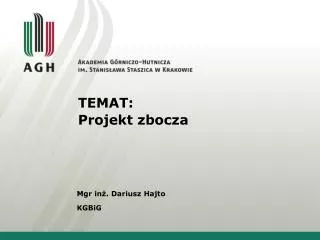 temat projekt zbocza