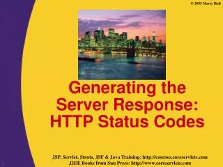 Generating the Server Response: HTTP Status Codes