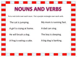 NOUNS AND VERBS