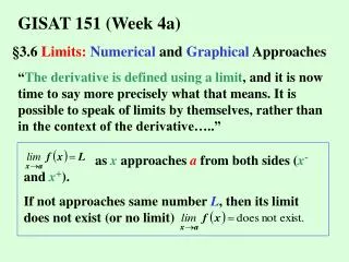 GISAT 151 (Week 4a)