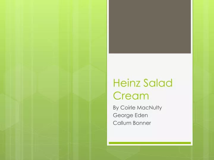 heinz salad cream