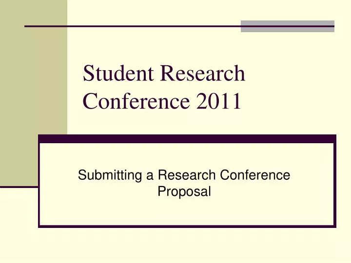 student research conference 2011