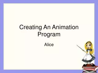 creating an animation program