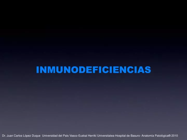 inmunodeficiencias