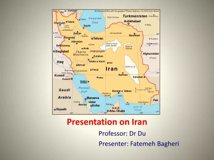 presentation on iran professor dr du presenter fatemeh bagheri