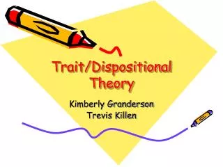 Trait/Dispositional Theory