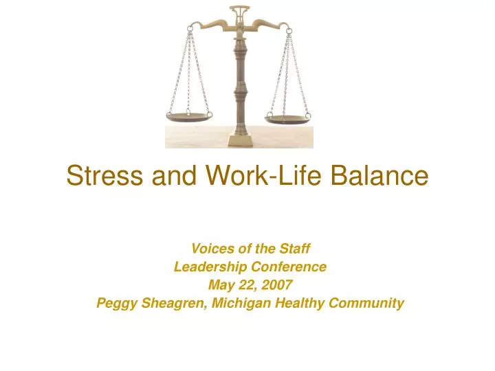 stress and work life balance