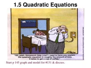 1.5 Quadratic Equations