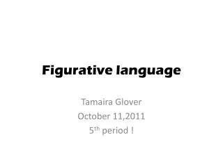 Figurative language