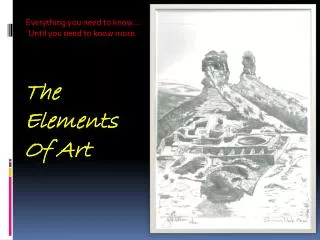 The Elements Of Art