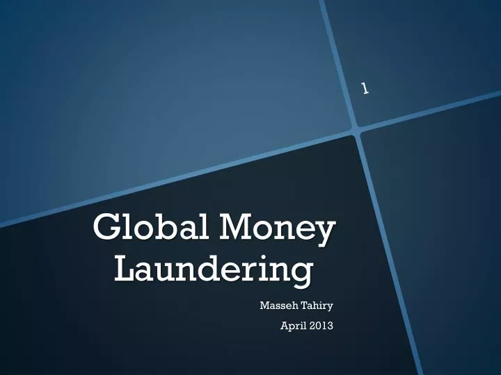global money laundering
