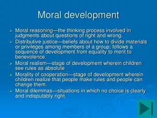 Moral development