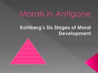 Morals in Antigone