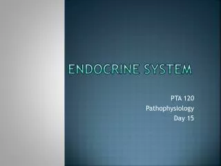 Endocrine System