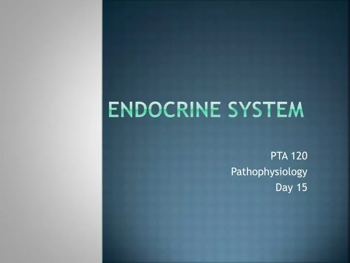 endocrine system