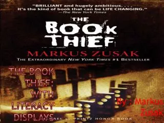 The Book Thief: With literacy displays