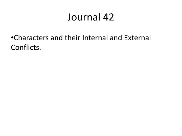 journal 42