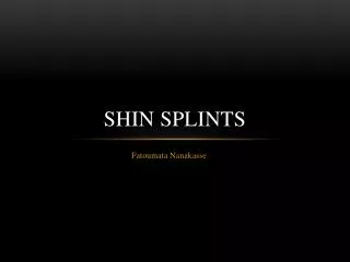 shin splints