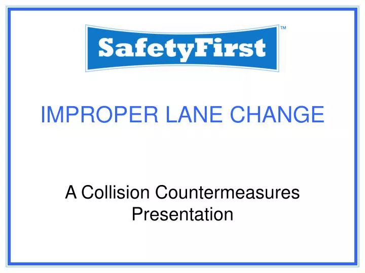 improper lane change