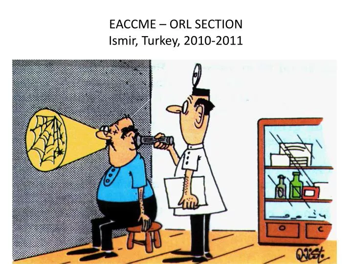 eaccme orl section ismir turkey 2010 2011