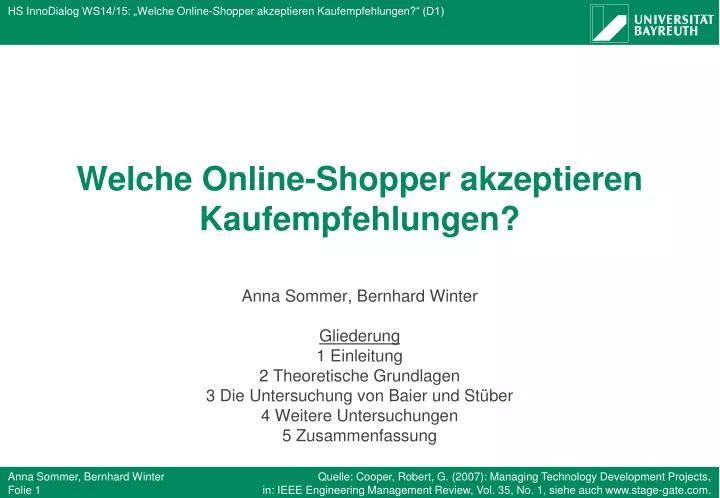 welche online shopper akzeptieren kaufempfehlungen