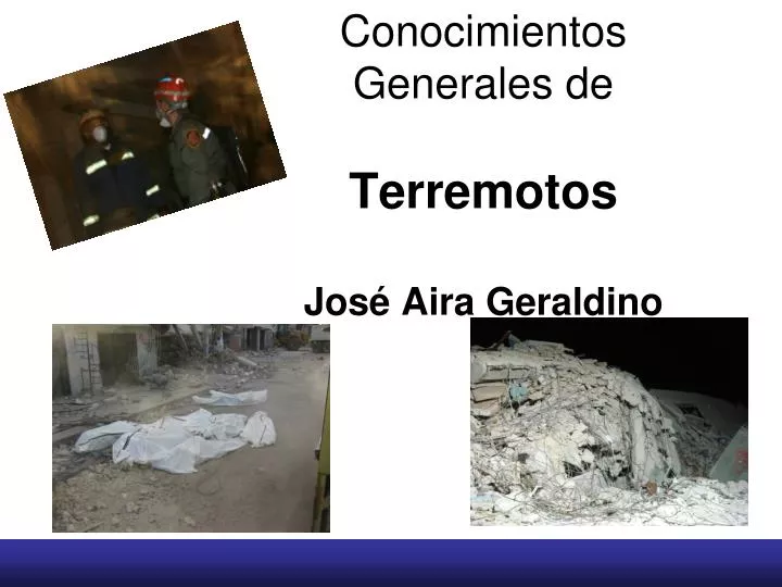 conocimientos generales de terremotos jos aira geraldino