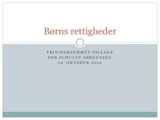 b rns rettigheder
