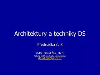 architektury a techniky ds