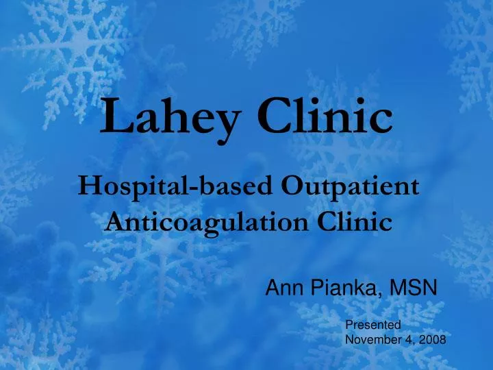 lahey clinic