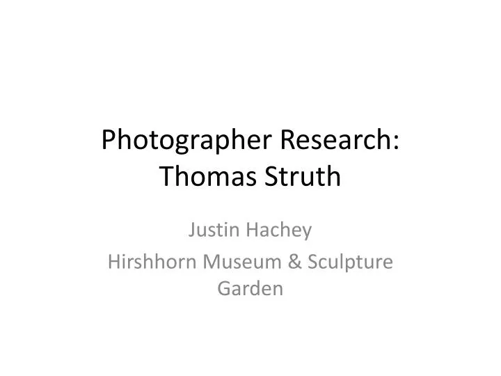 photographer research thomas struth