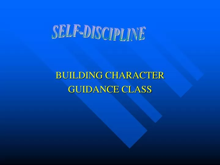 building character guidance class