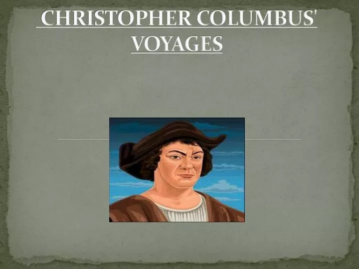 christopher columbus voyages