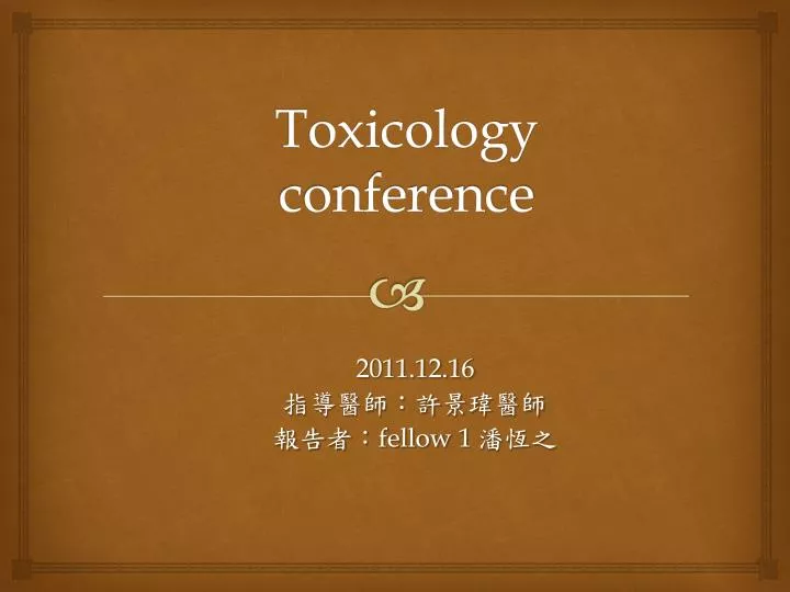 toxicology conference