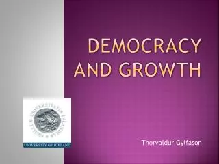 Democracy and growth