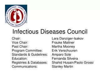 Infectious Diseases Council
