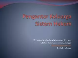 pengantar keluarga sistem hukum