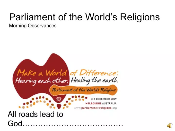 parliament of the world s religions morning observances